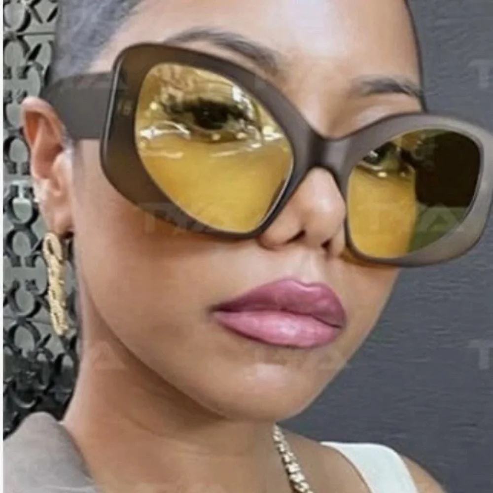 Stylish Oversized Sunglasses Fashion Oval Chunky Sunglasses Cat-Eye Rectangular